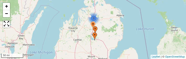 Related schools map