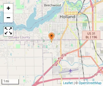 Map of Holland Christian Middle School