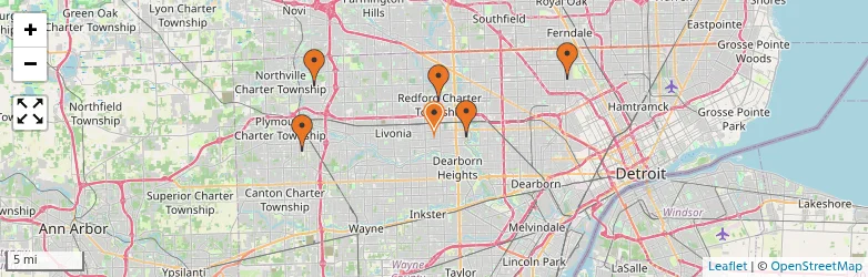 Related schools map