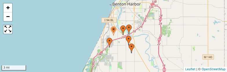 Related schools map