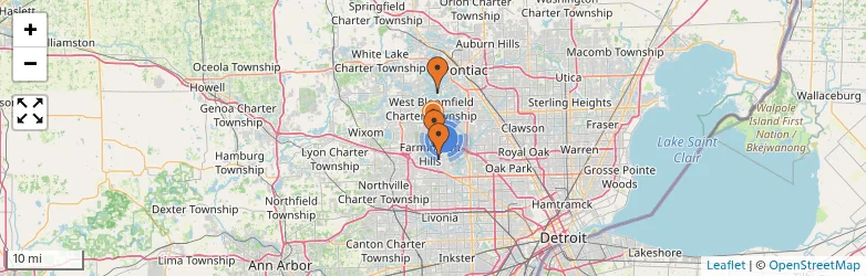 Related schools map