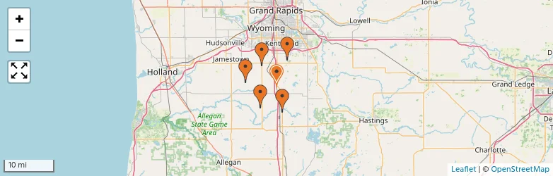 Related schools map
