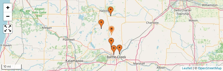 Related schools map