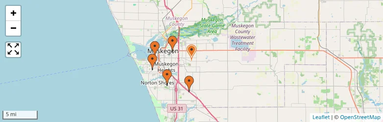 Related schools map