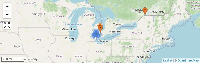 Related schools map