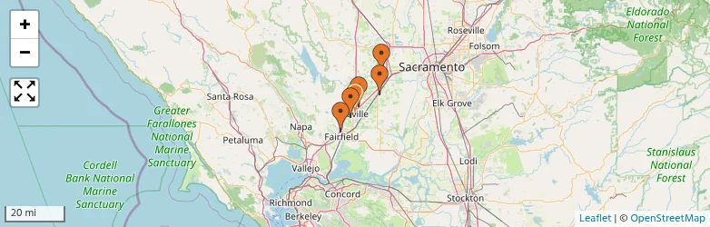 Related schools map