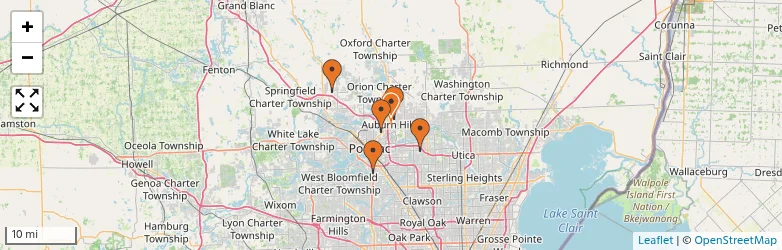 Related schools map