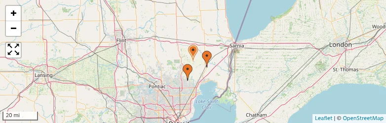Related schools map