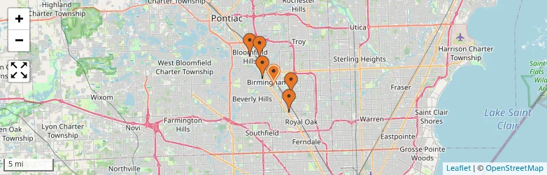 Related schools map