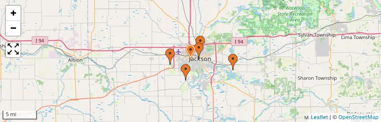 Related schools map