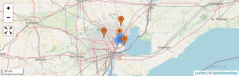 Related schools map