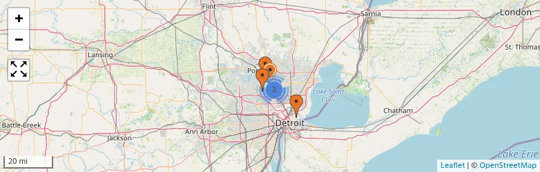 Related schools map