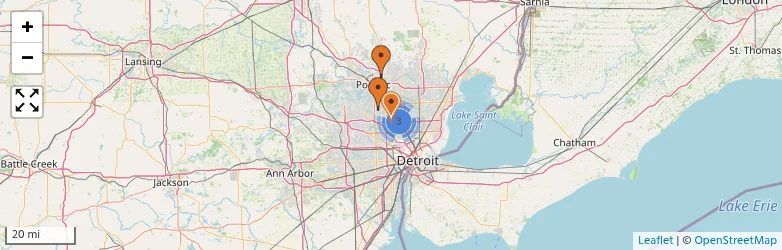 Related schools map