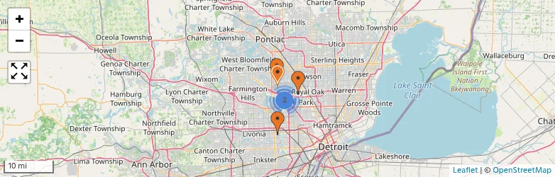 Related schools map