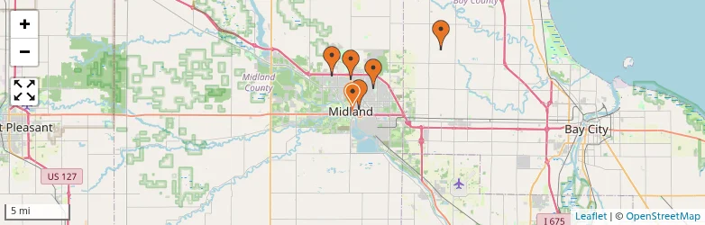 Related schools map