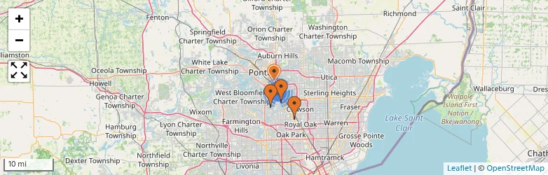 Related schools map