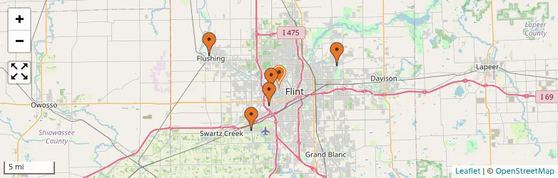 Related schools map
