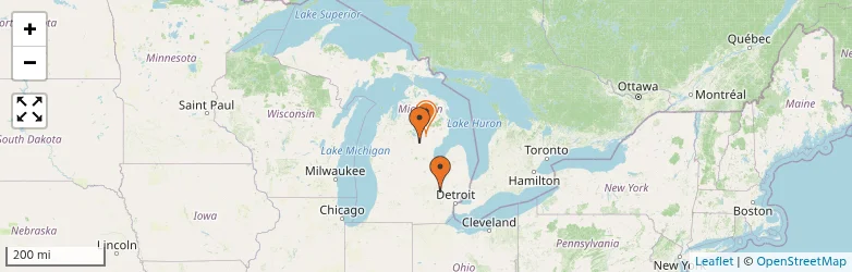 Related schools map