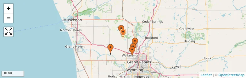 Related schools map