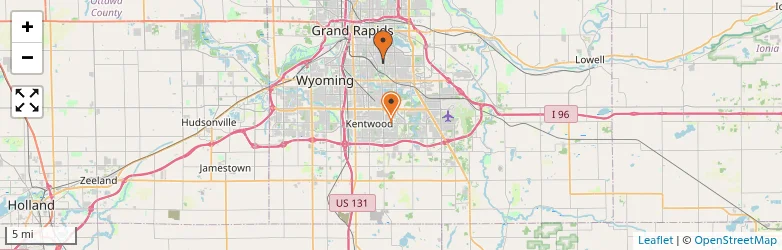 Related schools map