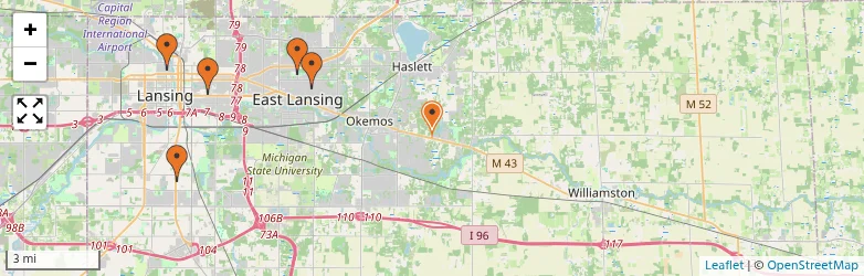 Related schools map
