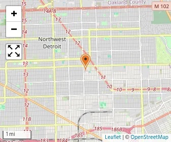 Map of St. Martin Deporres High School