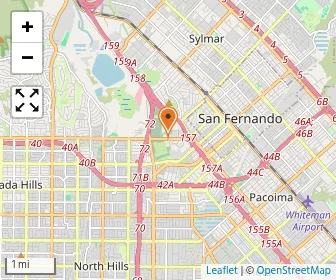 Map of Bishop Alemany High School