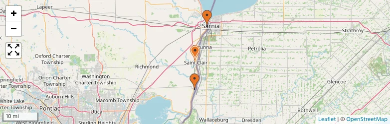 Related schools map