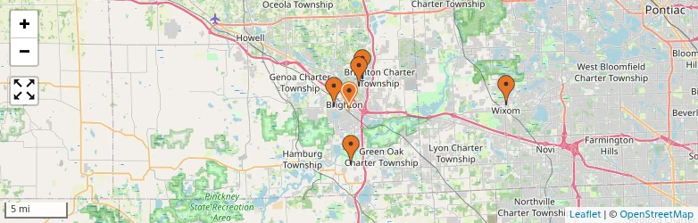 Related schools map