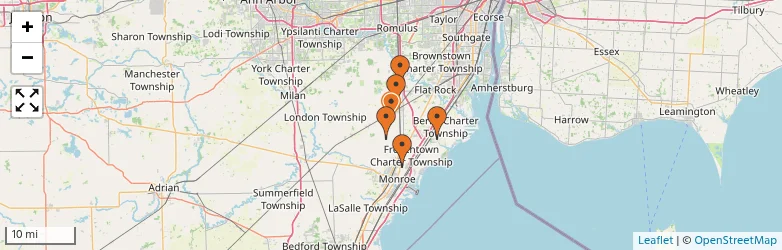 Related schools map