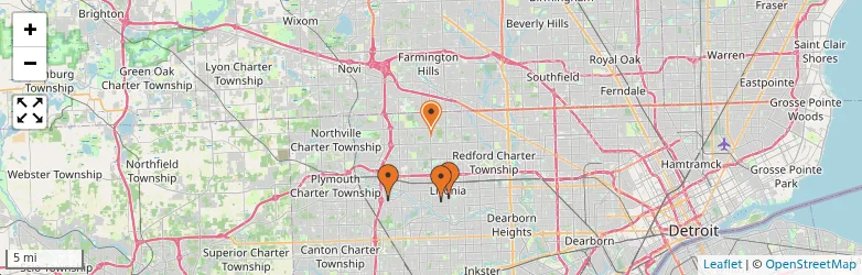 Related schools map