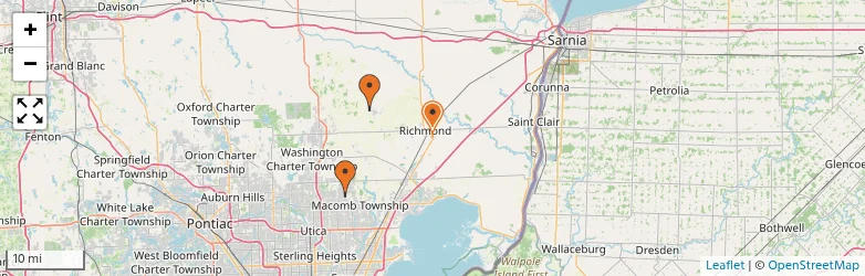 Related schools map