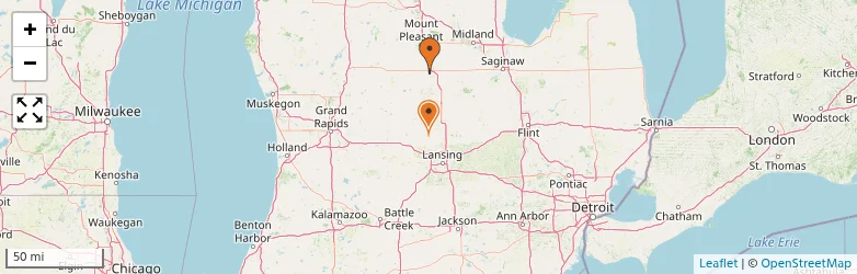 Related schools map