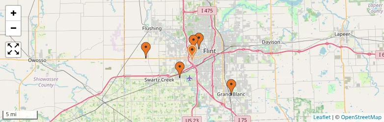 Related schools map