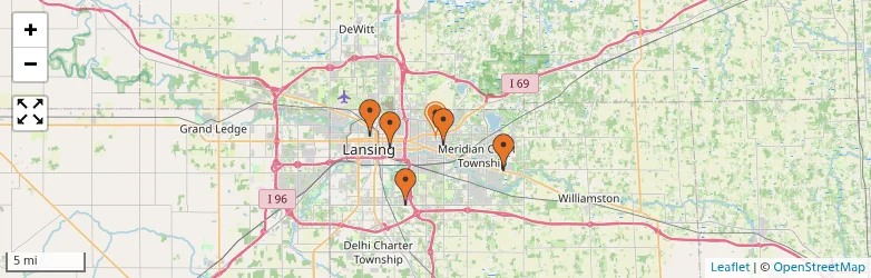 Related schools map