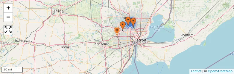 Related schools map