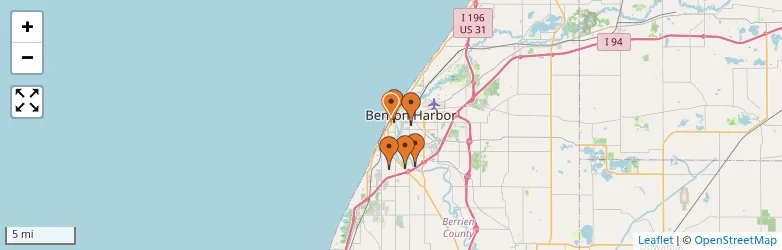 Related schools map