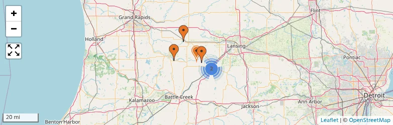 Related schools map