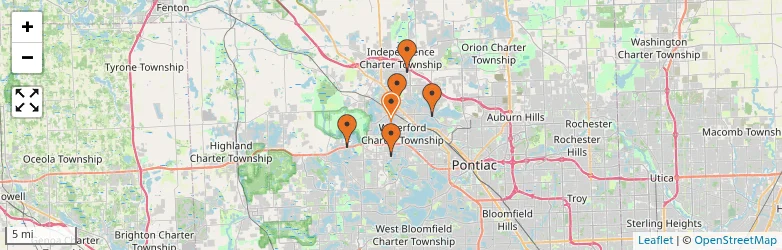 Related schools map
