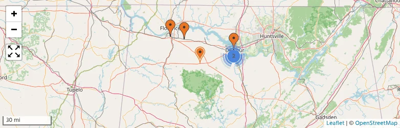 Related schools map