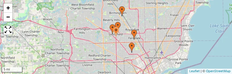 Related schools map