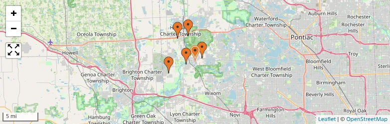 Related schools map