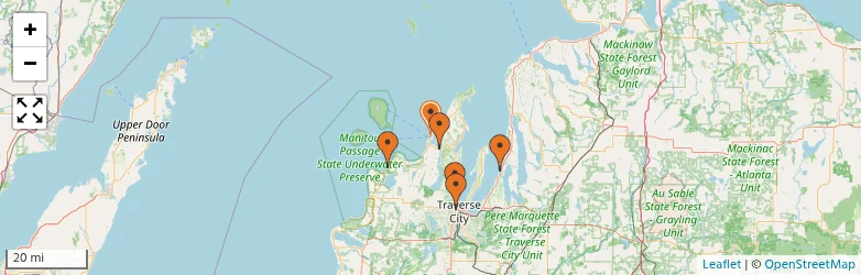 Related schools map