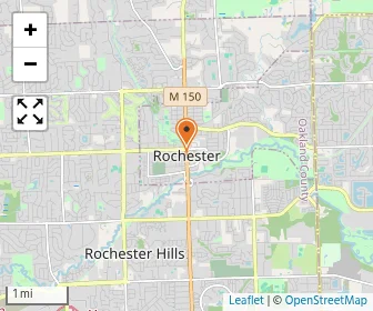 Map of Oakland University's Lowry Center for Early Childhood Education