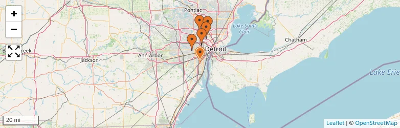 Related schools map