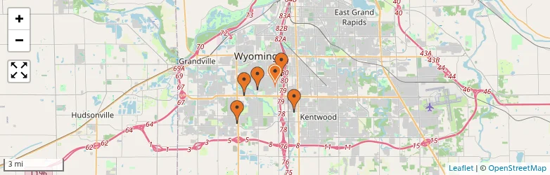 Related schools map