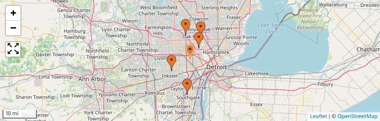 Related schools map