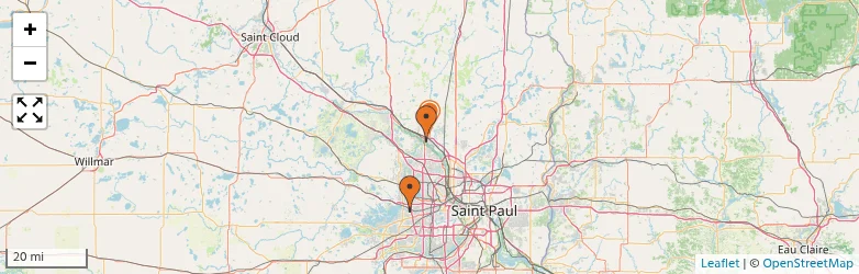 Related schools map