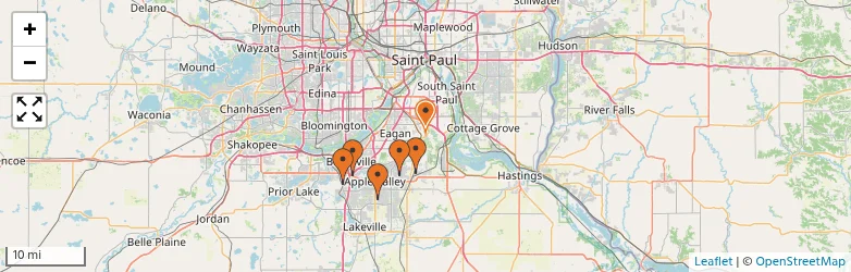 Related schools map