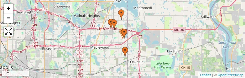 Related schools map